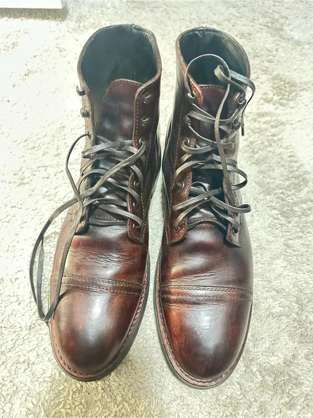 Thursday captain Brown Leather Lace-Up Boots size 13